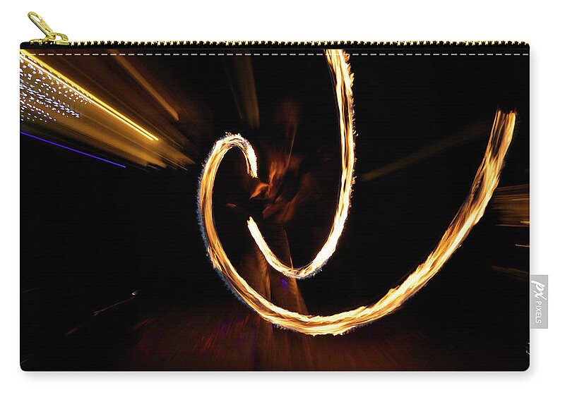 Fire Zip Pouch featuring the photograph Slow Motion by Ellery Russell