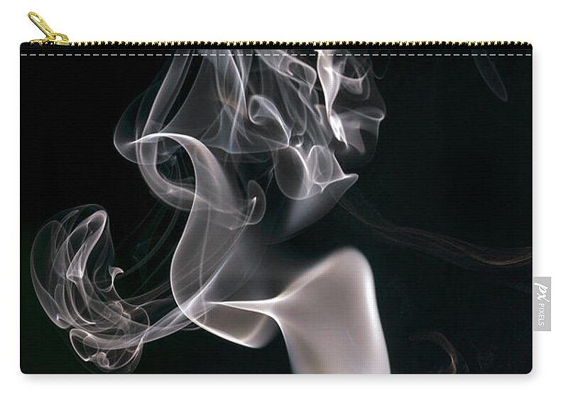 Smoke Zip Pouch featuring the photograph Smoke Dance by Christopher Johnson