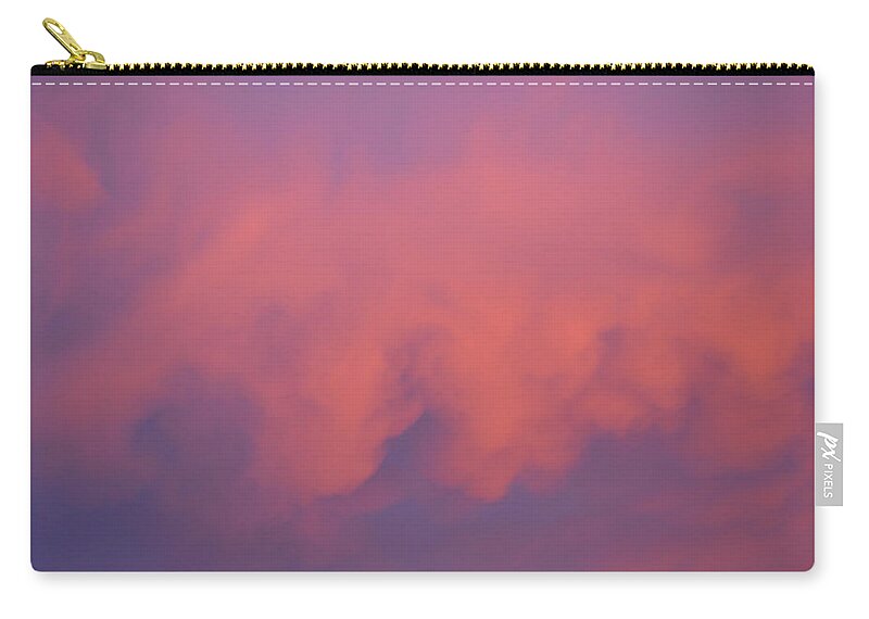 Red Clouds Zip Pouch featuring the photograph Smoke by Kathleen Maconachy