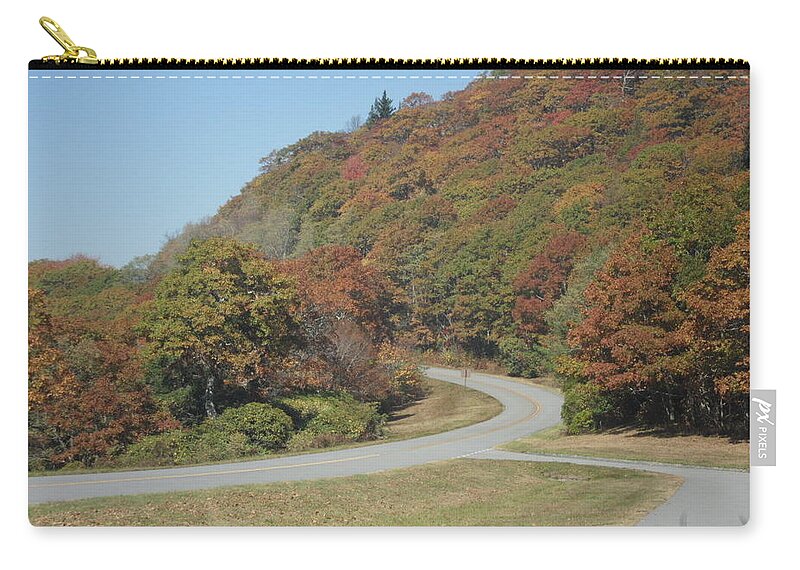 Smoky Mountains Zip Pouch featuring the photograph Smokies 9 by Val Oconnor