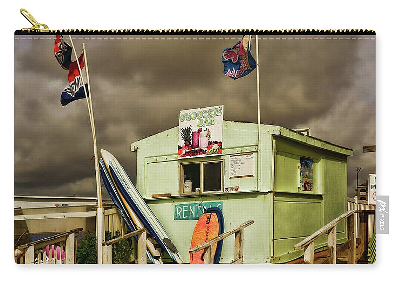 North Padre Island Zip Pouch featuring the photograph Snack Shack by Roxie Crouch