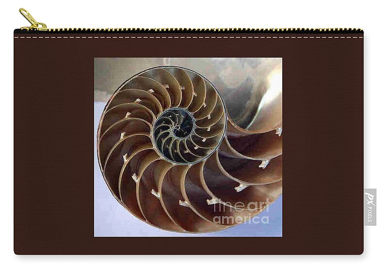 Snail Zip Pouch featuring the photograph Snail by Dragica Micki Fortuna