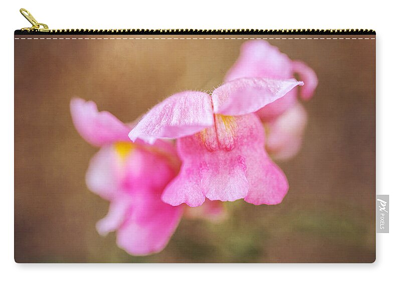 Snapdragon Zip Pouch featuring the photograph Snapdragon by Dale Kincaid