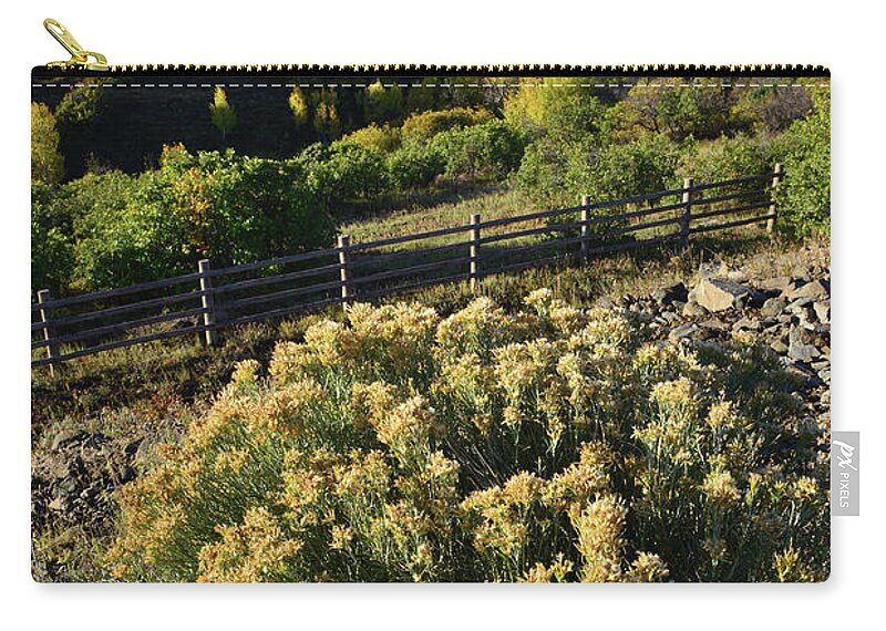 Colorado Zip Pouch featuring the photograph Sneffels Range from Dallas Divide by Ray Mathis