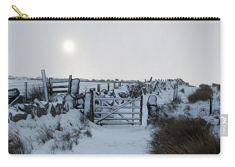 Snow Zip Pouch featuring the photograph Snow and Sunshine i by Helen Jackson