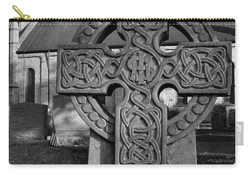 Tombstone Zip Pouch featuring the photograph So Short A Life by Mark Fuller