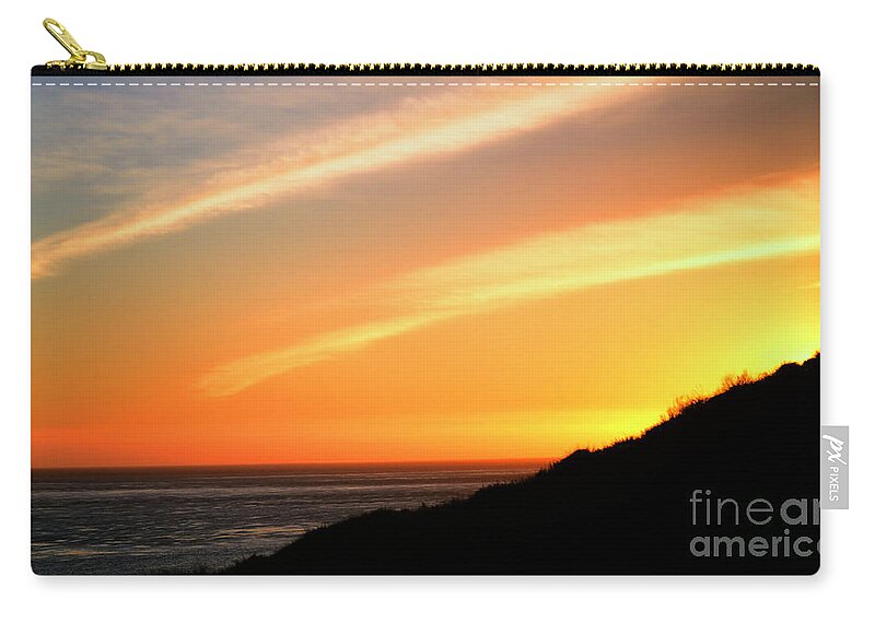 Clay Zip Pouch featuring the photograph SoCal Sunet by Clayton Bruster