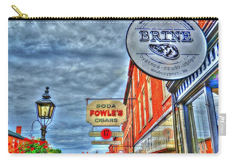Artistic Zip Pouch featuring the photograph Soda Cigars and Brine painterly  by Matt Swinden
