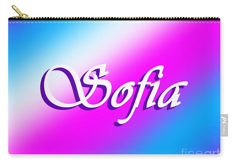 Sofia Name Sunrise Carry All Pouch For Sale By Sofia Metal Queen