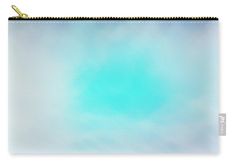 Soft Zip Pouch featuring the photograph Soft blues by Max Mullins