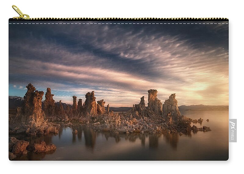 Sunset Zip Pouch featuring the photograph Soft Evening Light by Nicki Frates
