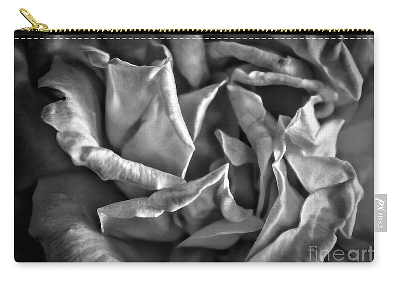 Rose Zip Pouch featuring the photograph Soft Petals For My Valentine by Janice Pariza