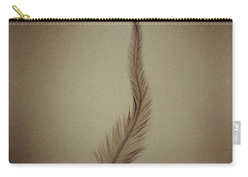 Feather Carry-all Pouch featuring the photograph Softly by Denise Railey
