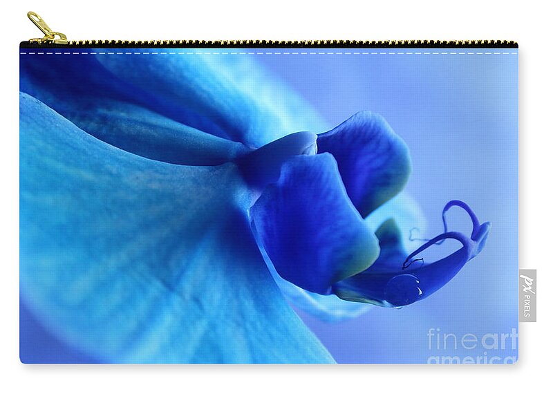 Orchid Zip Pouch featuring the photograph Softly Seeking by Krissy Katsimbras