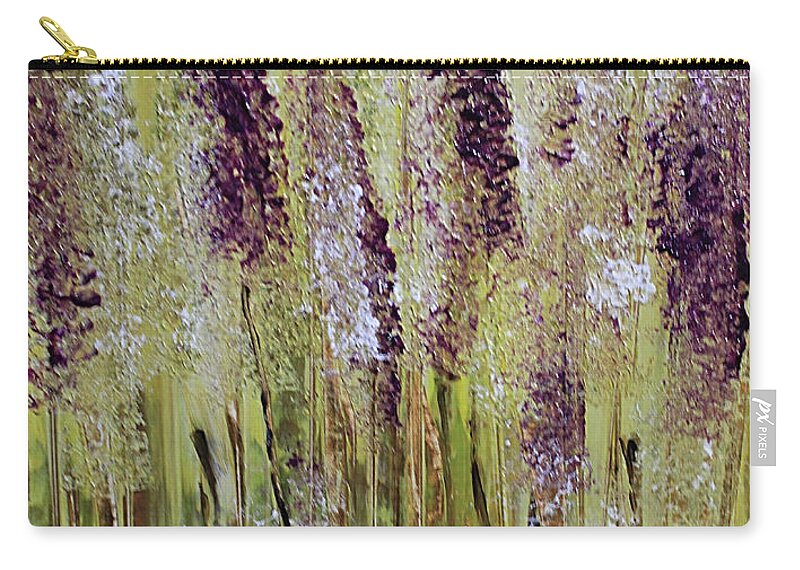 Flower Carry-all Pouch featuring the painting Softly Swaying by April Burton