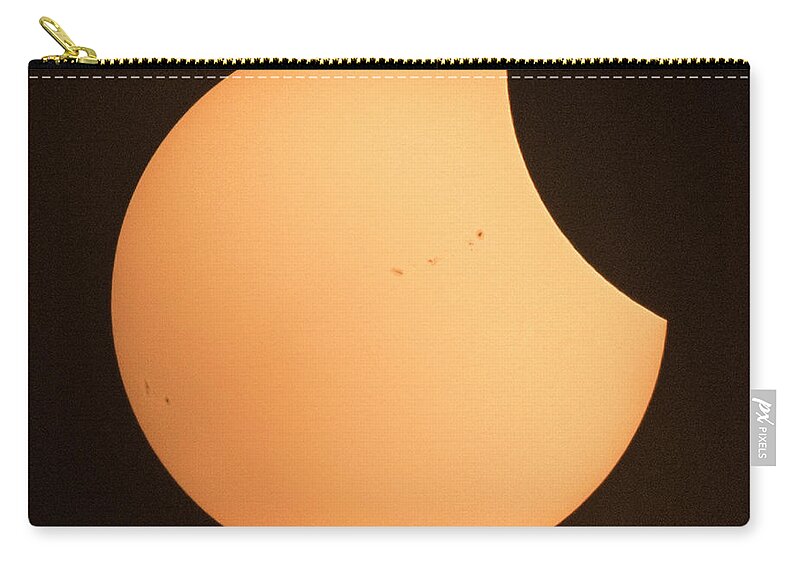Solar Zip Pouch featuring the photograph Solar Eclipse 2017 1320 by William Bitman