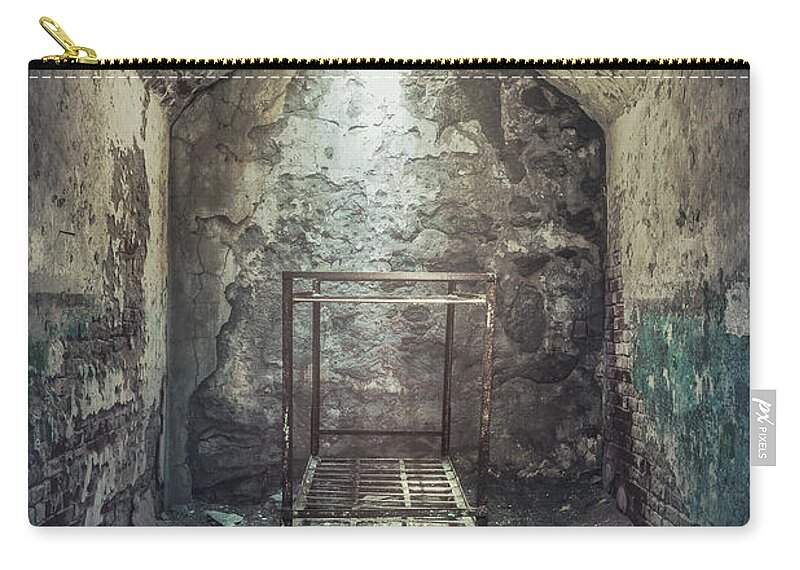 Kremsdorf Zip Pouch featuring the photograph Solitude Of Confinement by Evelina Kremsdorf