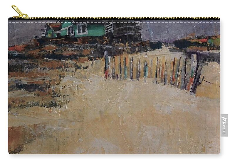 Beach Zip Pouch featuring the painting Some Day I Want To Live Here by Jean Cormier