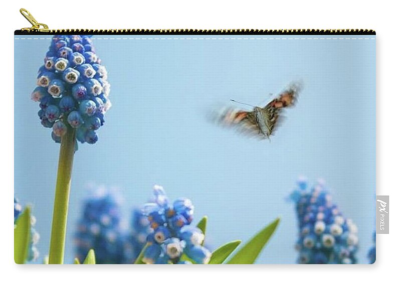 Insectsofinstagram Carry-all Pouch featuring the photograph Something In The Air: Peacock by John Edwards