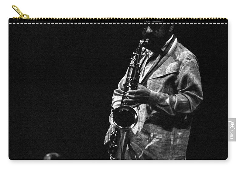 Jazz Zip Pouch featuring the photograph Sonny Rollins by Lee Santa
