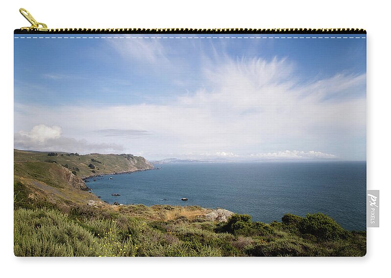 Beach Zip Pouch featuring the photograph Sonoma Coastline by Lana Trussell