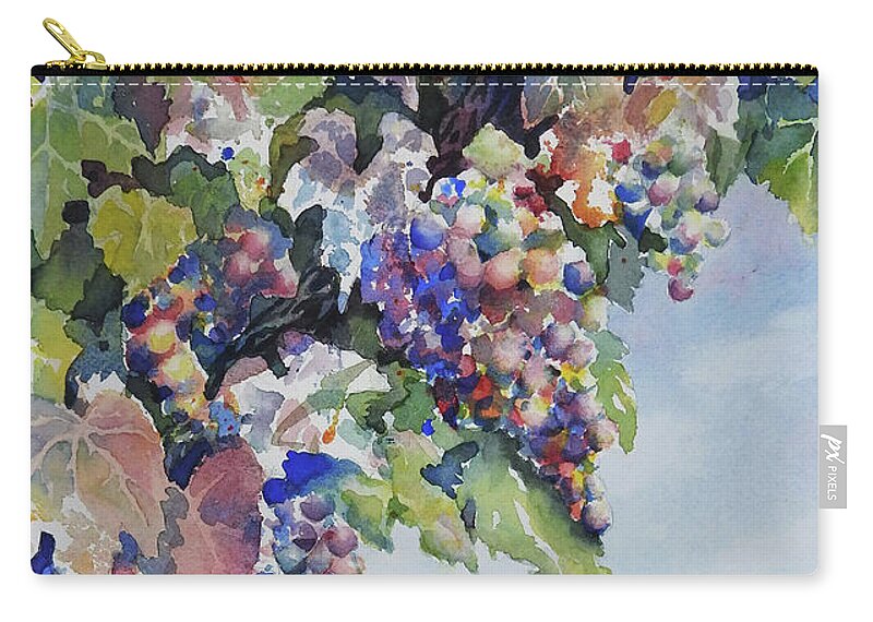 Nancy Charbeneau Zip Pouch featuring the painting Soon to Be by Nancy Charbeneau