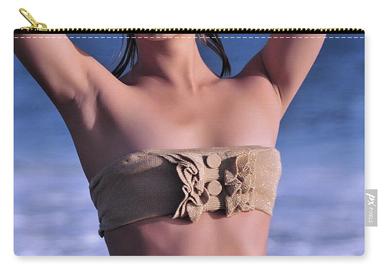 Glamour Photographs Zip Pouch featuring the photograph Soothing vision by Robert WK Clark