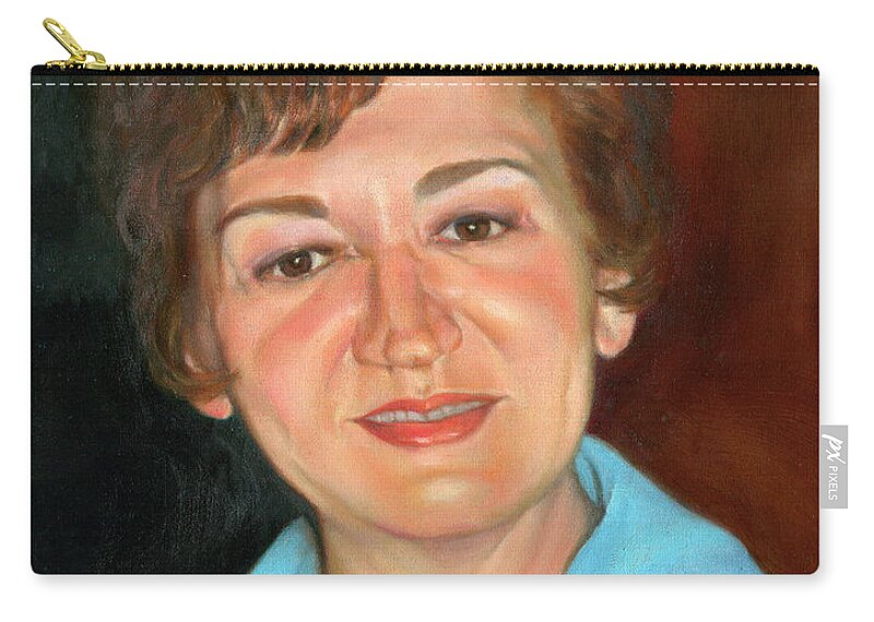 Portrait Zip Pouch featuring the painting Sophie by Marlene Book