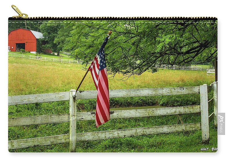 Farm Zip Pouch featuring the photograph South Anne Arundel by Walt Baker