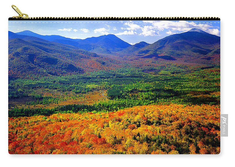 Adirondack Mountains Zip Pouch featuring the photograph South Meadow by Frank Houck