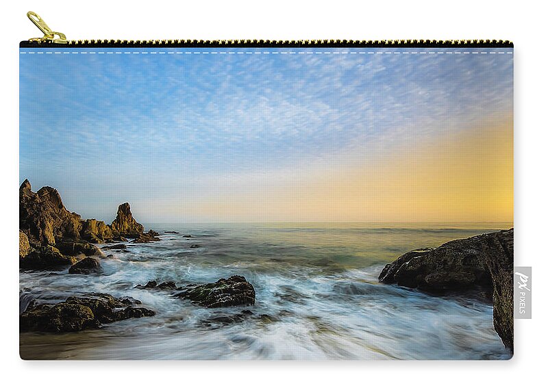 California Zip Pouch featuring the photograph Southern California Sunset by Larry Marshall