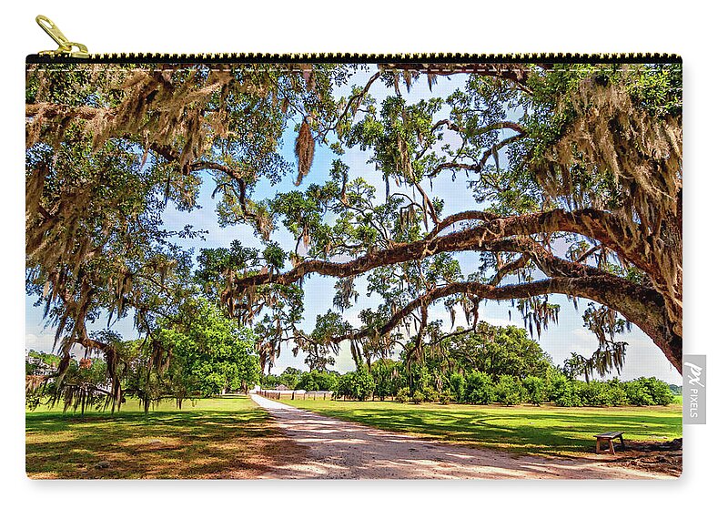 Nola Zip Pouch featuring the photograph Southern Serenity by Steve Harrington