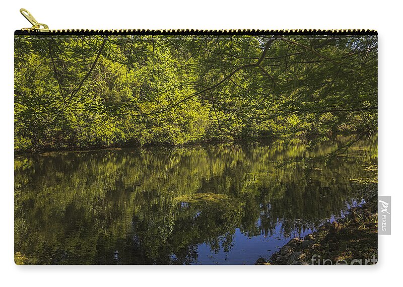 Pond Zip Pouch featuring the photograph Southern Still Waters by Dale Powell