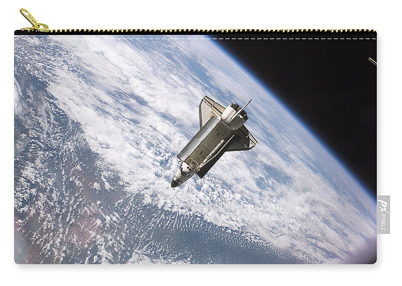 Space Shuttle Zip Pouch featuring the photograph Space Shuttle by Mariel Mcmeeking