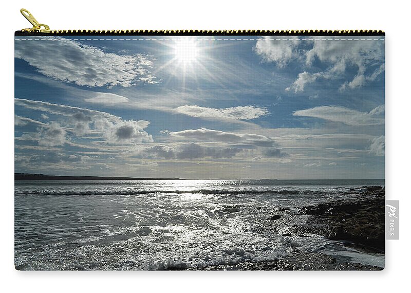 Sun Zip Pouch featuring the photograph Spanish Point by Joe Ormonde