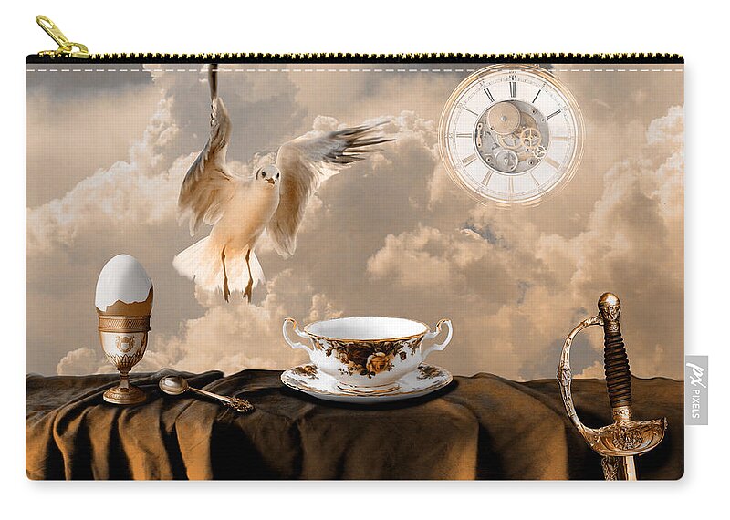 Still Life Zip Pouch featuring the digital art Special Breakfast by Alexa Szlavics