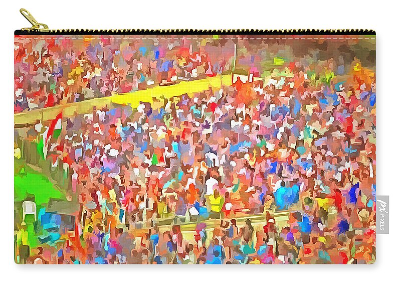 Spectators Zip Pouch featuring the photograph Spectators by Ashish Agarwal