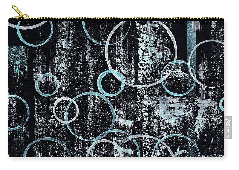 Abstract Carry-all Pouch featuring the painting Spheres by Tamara Nelson