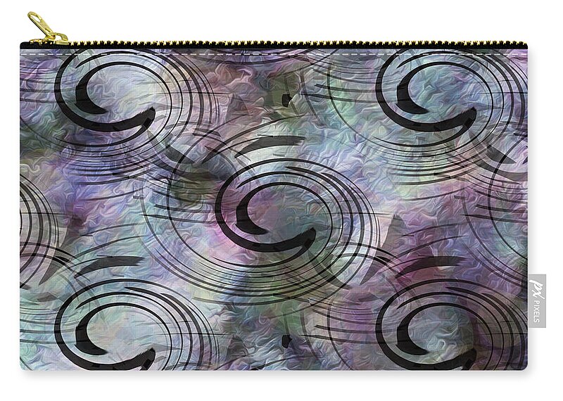 Spin Zip Pouch featuring the photograph Spin and Platter by Cheryl Charette