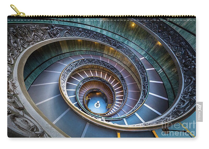 Catholic Zip Pouch featuring the photograph Spiraling Down by Inge Johnsson