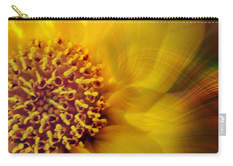 Artistic Prints Zip Pouch featuring the photograph Spiraling Out of Control Print by Gwen Gibson