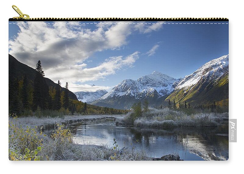 Alaska Zip Pouch featuring the photograph Spirant by Ed Boudreau