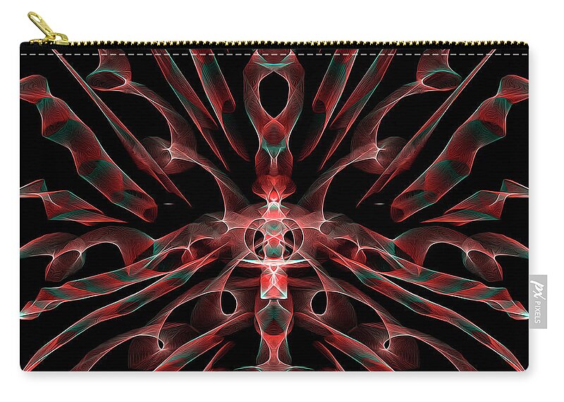 Abstract Carry-all Pouch featuring the digital art Spiritual by DB Hayes