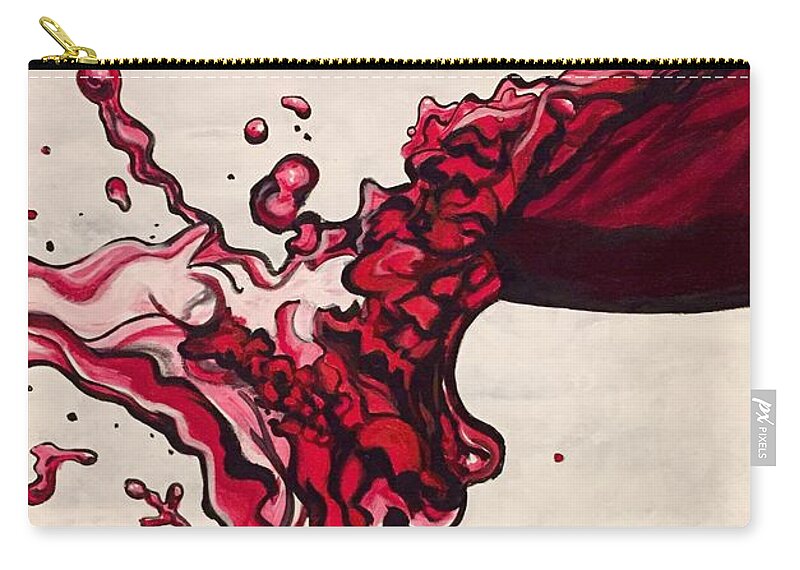 Wine Carry-all Pouch featuring the painting Splash by Joel Tesch