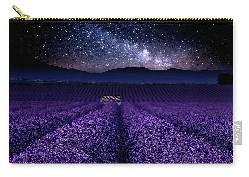 Night Zip Pouch featuring the photograph Spotless Silence by Jorge Maia