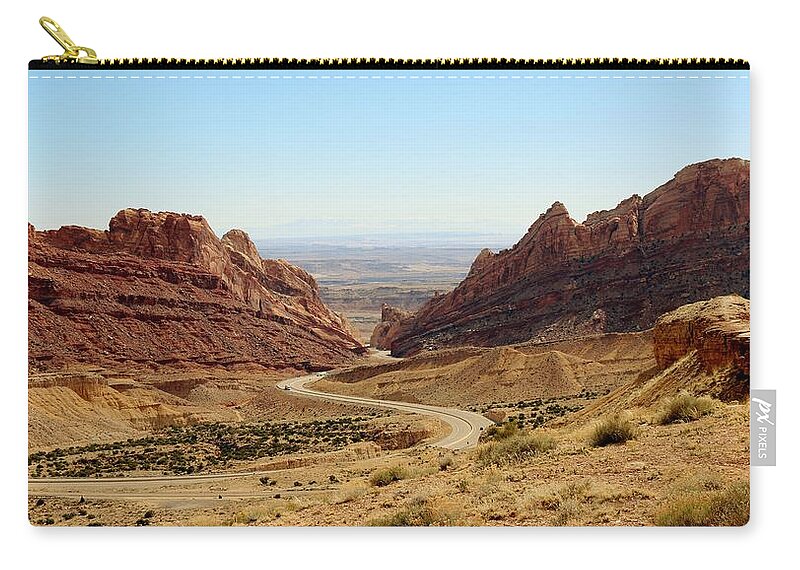 Utah Zip Pouch featuring the photograph Spotted Wolf Canyon - 2 by Christy Pooschke