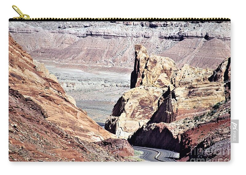 Utah Zip Pouch featuring the photograph Spotted Wolf Canyon Utah by Merle Grenz