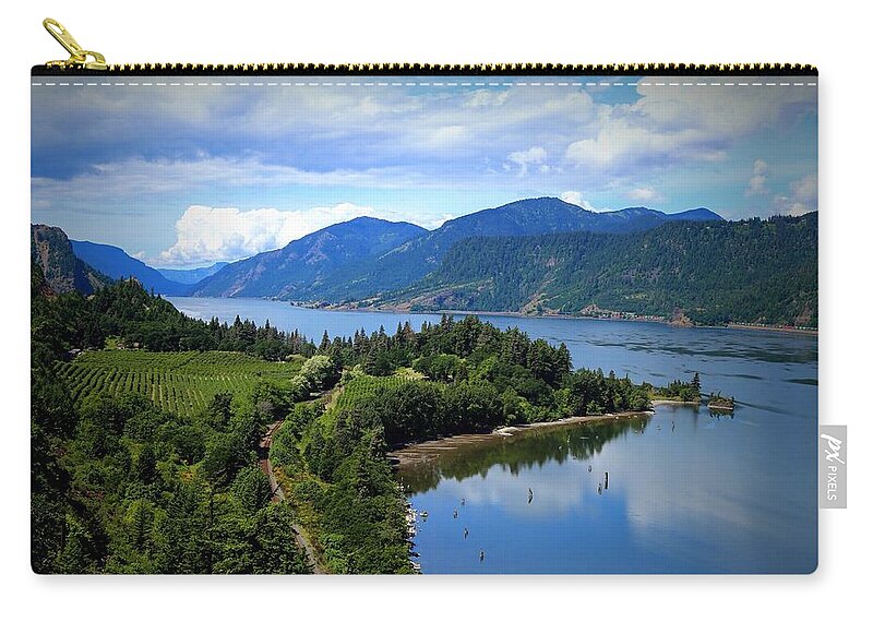 Spring At Ruthton Point Zip Pouch featuring the photograph Spring at Ruthton Point by Lynn Hopwood