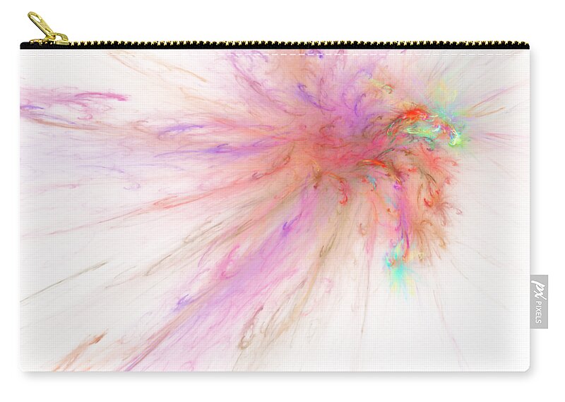 Spring Zip Pouch featuring the digital art Spring Fling by Ilia -