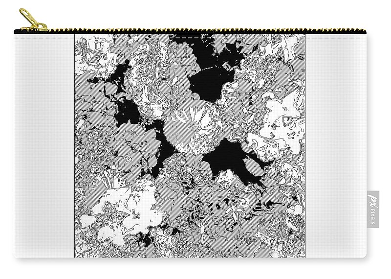 Flowers Zip Pouch featuring the digital art Spring Flowers by Kumiko Izumi